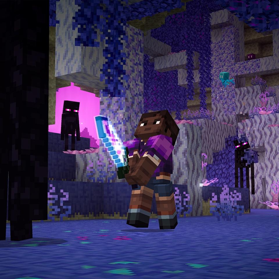 Minecraft Rainbow Sword Render